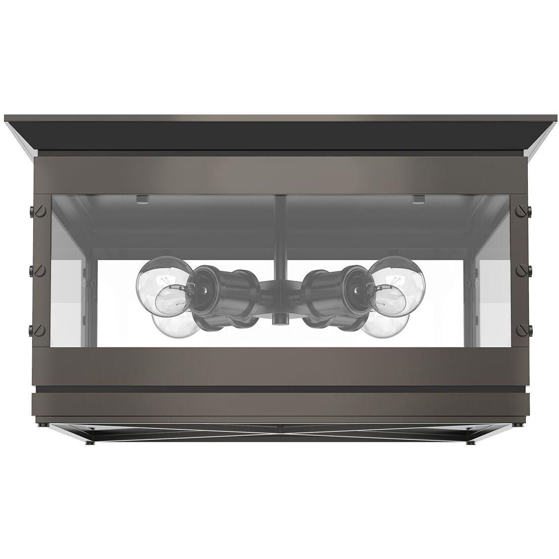 Douglas 4 Light 18 inch Urban Bronze Flush Mount Ceiling Light