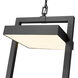 Luttrel LED 11.75 inch Black Outdoor Chain Mount Ceiling Fixture