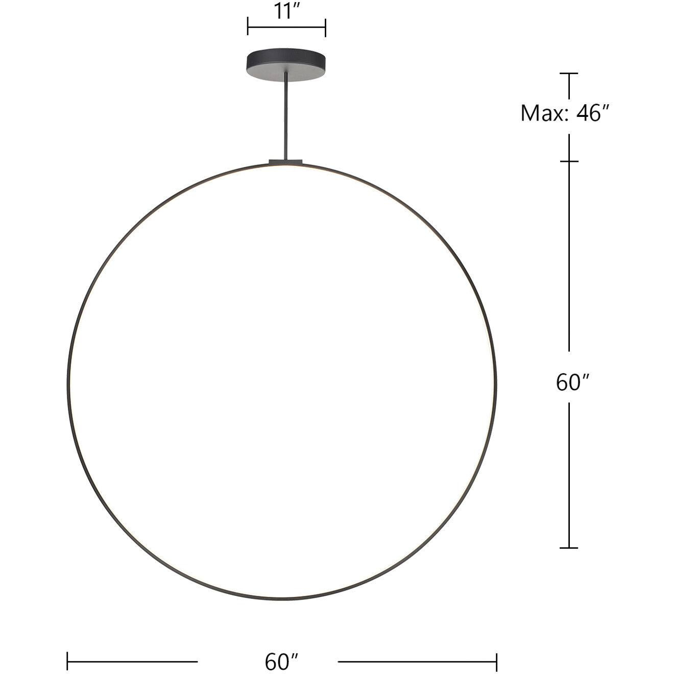 Cirque Pendant Ceiling Light in Brushed Nickel