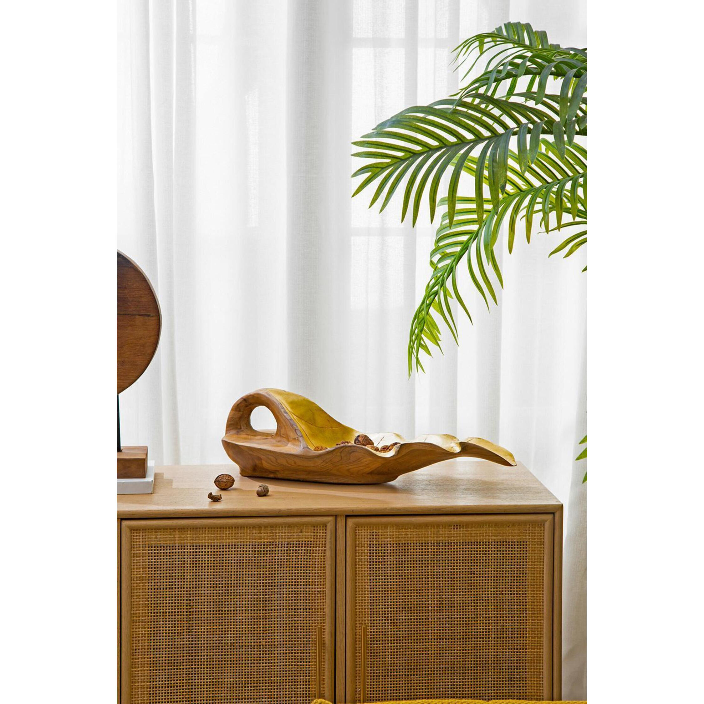 Anita 19.7 X 9.8 inch Brown/Gold Decorative Plate