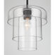 Velique 1 Light 11 inch Dark Matte Black Pendant Ceiling Light