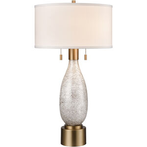 Carling 32 inch 60.00 watt White with Cafe Bronze Table Lamp Portable Light