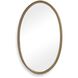 Ellis 33.5 X 20.5 inch Plated Antique Brass Mirror