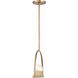 Abbott 8 Light 42 inch Vibrant Gold Linear Chandelier Ceiling Light