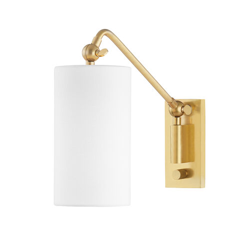 Wayne 1 Light 4.5 inch Aged Brass Wall Sconce Wall Light