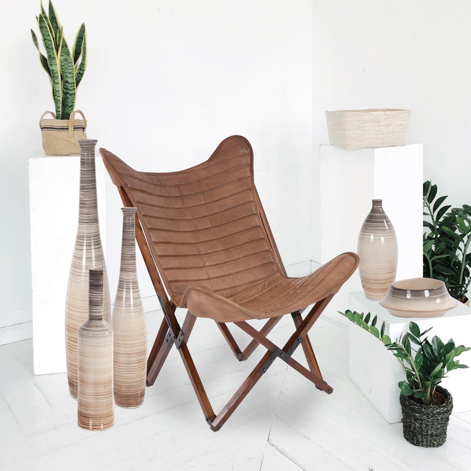 Carter Camel Sling Chair