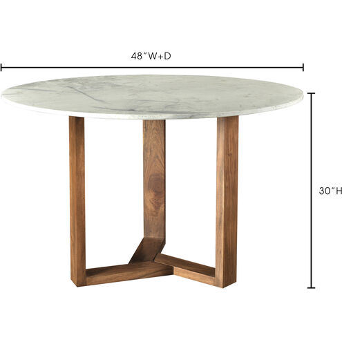 Jinxx 48 X 48 inch White Dining Table