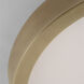 Kelly Wearstler Cerne LED 13 inch Natural Brass Flush Mount Ceiling Light in 120V