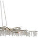 Forest Light 10 Light 62 inch Textured Silver Chandelier Ceiling Light, Aviva Stanoff Collection