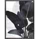 Palm Noir Blue and White Framed Art