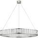 Chapman & Myers Iterna LED 40 inch Polished Nickel Ring Chandelier Ceiling Light in Alabaster