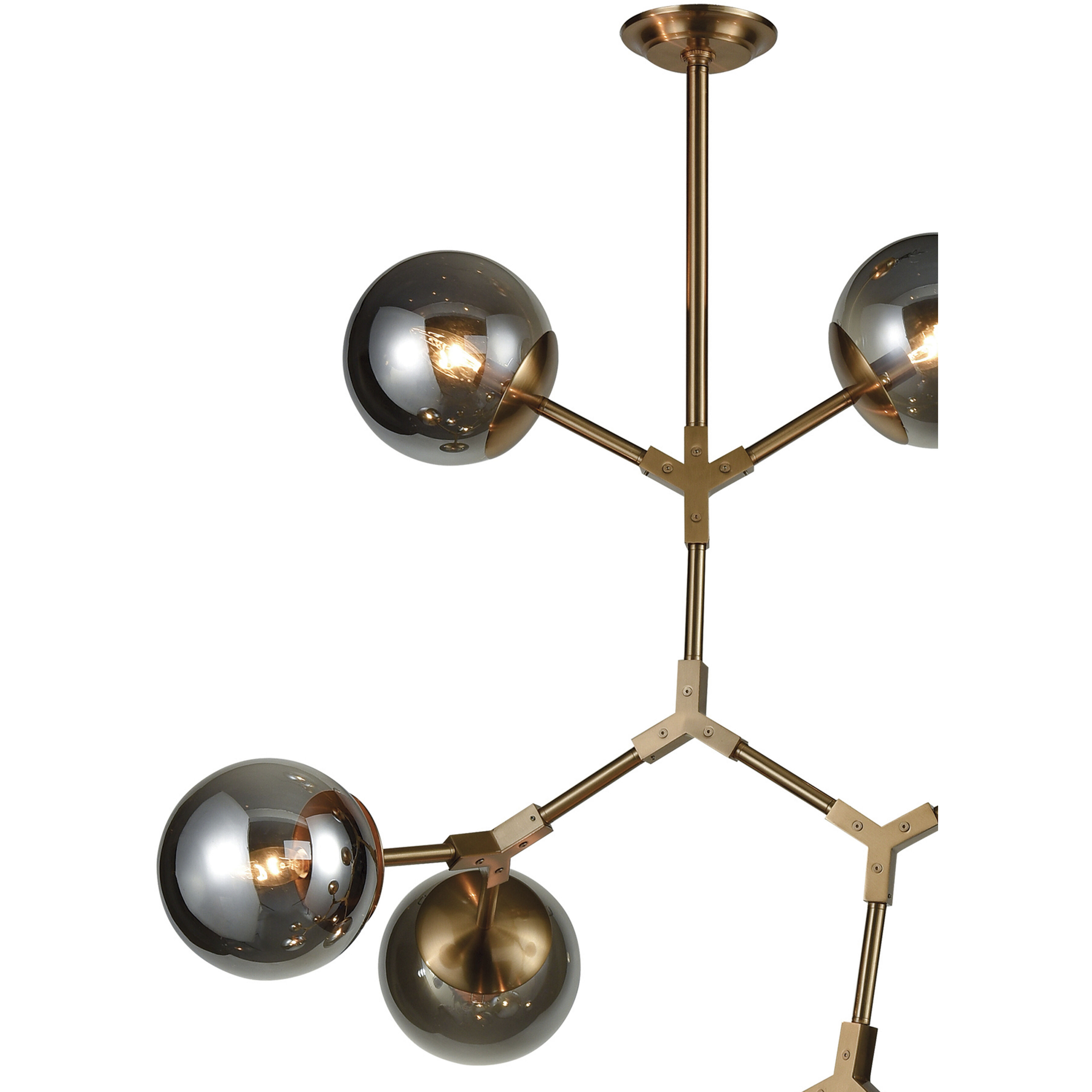 Synapse 11 Light 35 inch Aged Brass Chandelier Ceiling Light