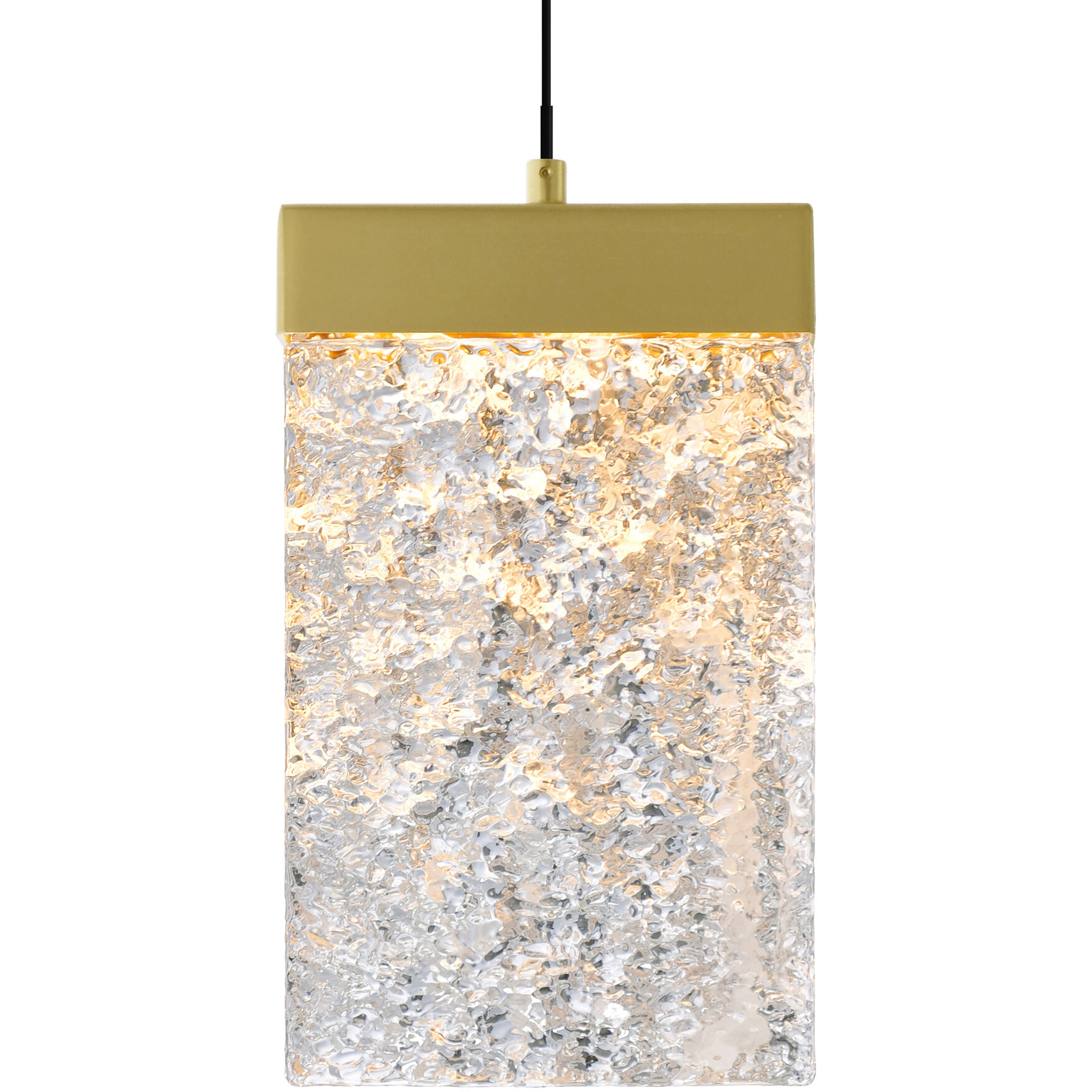 Lava LED 6 inch Brass Mini Pendant Ceiling Light