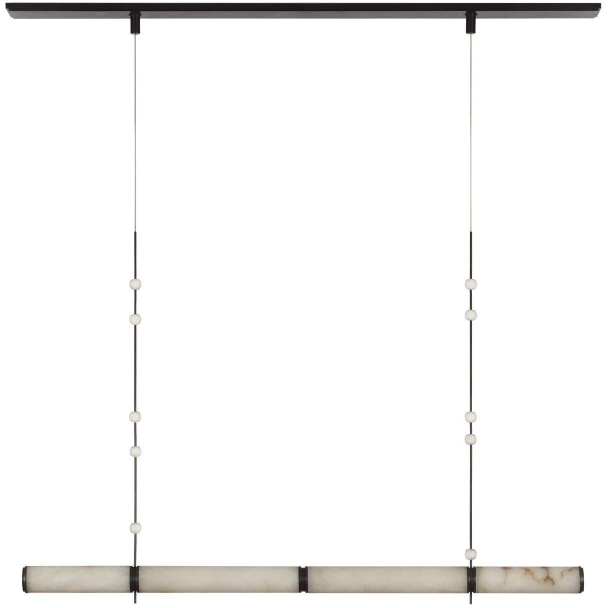 Anne-Marie Barton Marcell Linear Chandelier Ceiling Light in Bronze