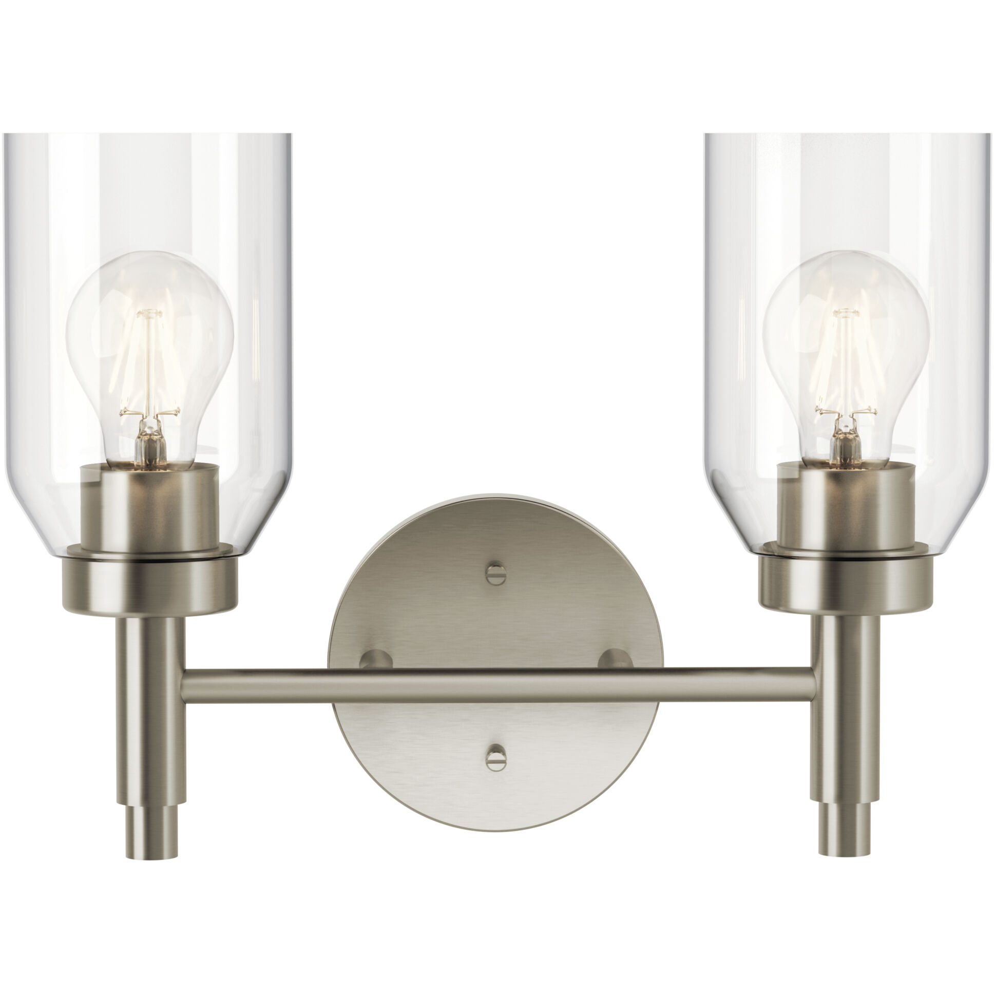 Madden 2 Light 14.25 inch Brushed Nickel Wall Mount Bath Wall Light, 2 Arm