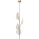 Flora LED 11 inch Natural Brass Pendant Ceiling Light