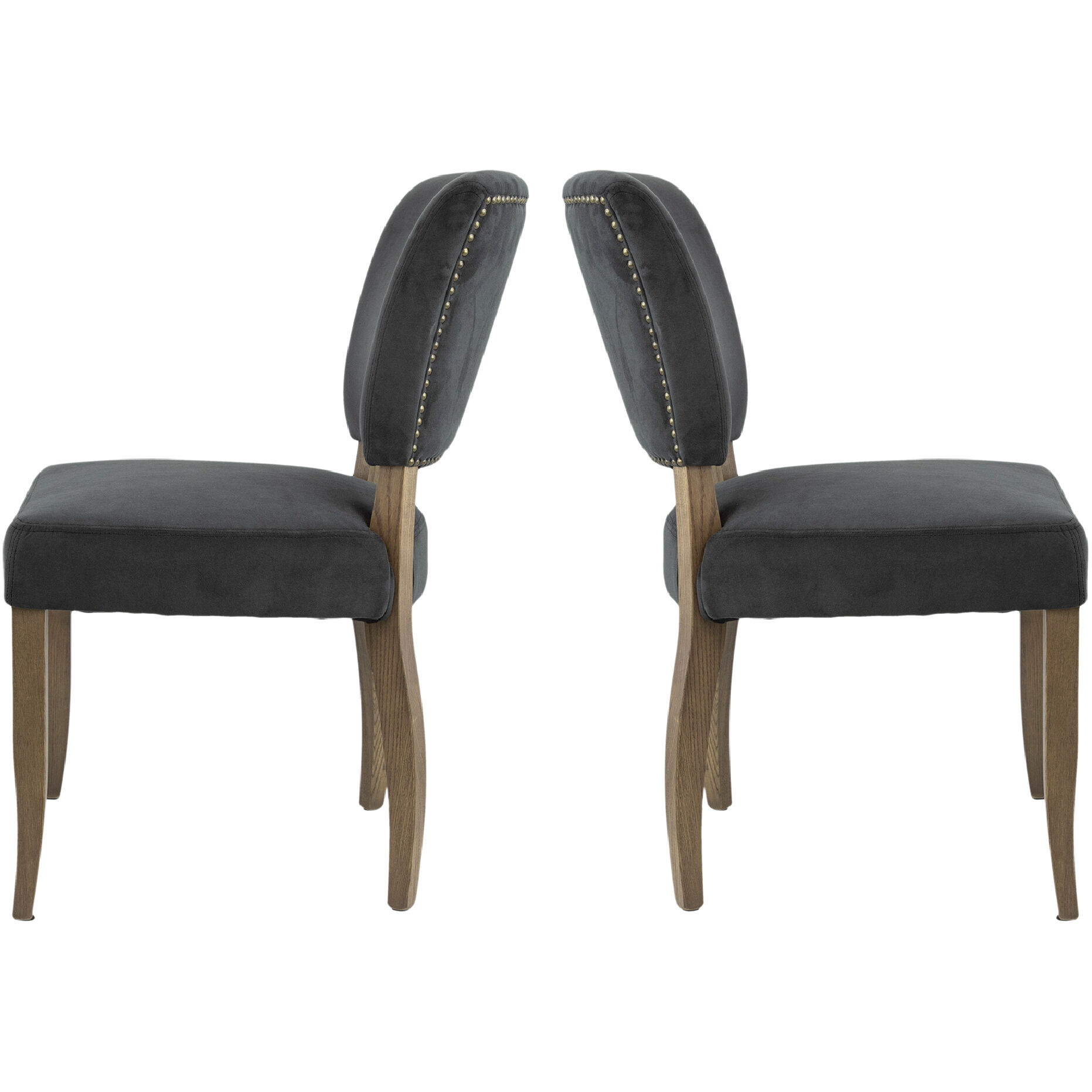 Dugan Grey and Natural Dining Chair