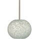 Luna LED Satin Nickel Stem Pendant Ceiling Light