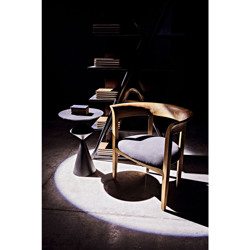 Zasa 26 X 18 inch Matte Black Side Table