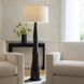 Kash 62.5 inch 150.00 watt Antiqued Aluminum and Polished Nickel Floor Lamp Portable Light