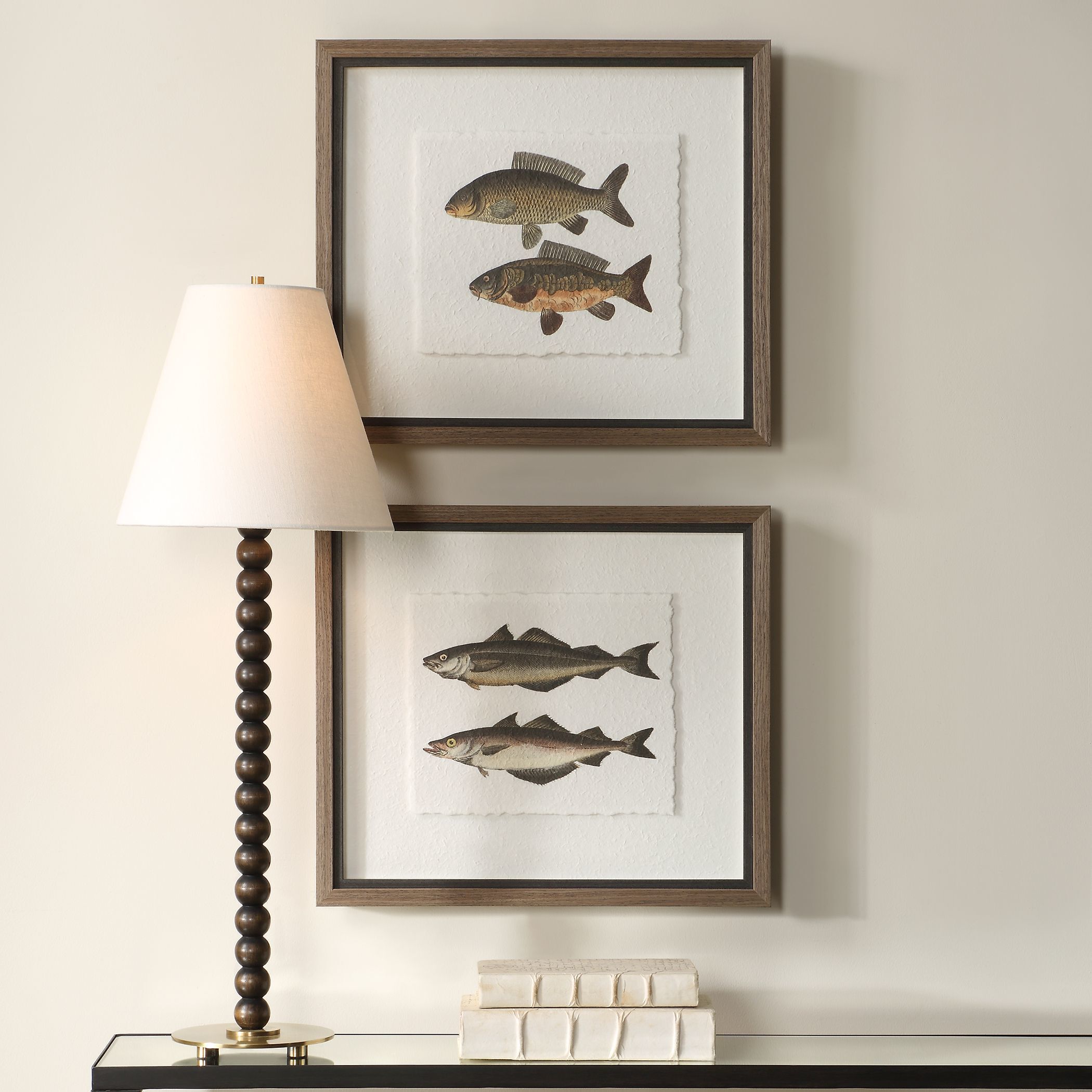 The Catch 20.5 X 18.25 inch Framed Fish Prints, Set of 2