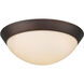 FM LED 13 inch Oil Rubbed Bronze Flushmount Ceiling Light