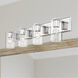 Zurich 4 Light 36 inch Polished Chrome Vanity Sconce Wall Light