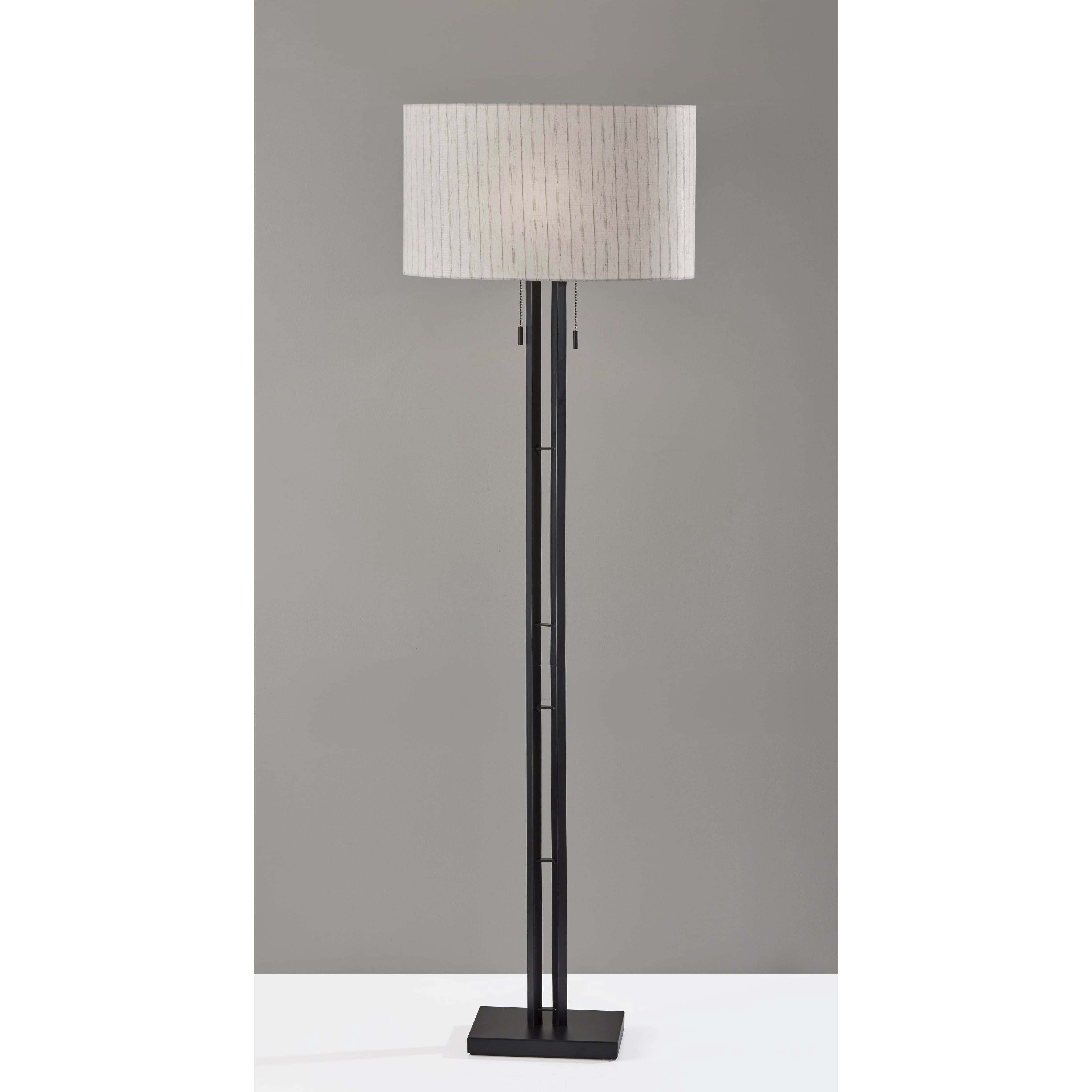 Foster 62 inch 100.00 watt Black Floor Lamp Portable Light