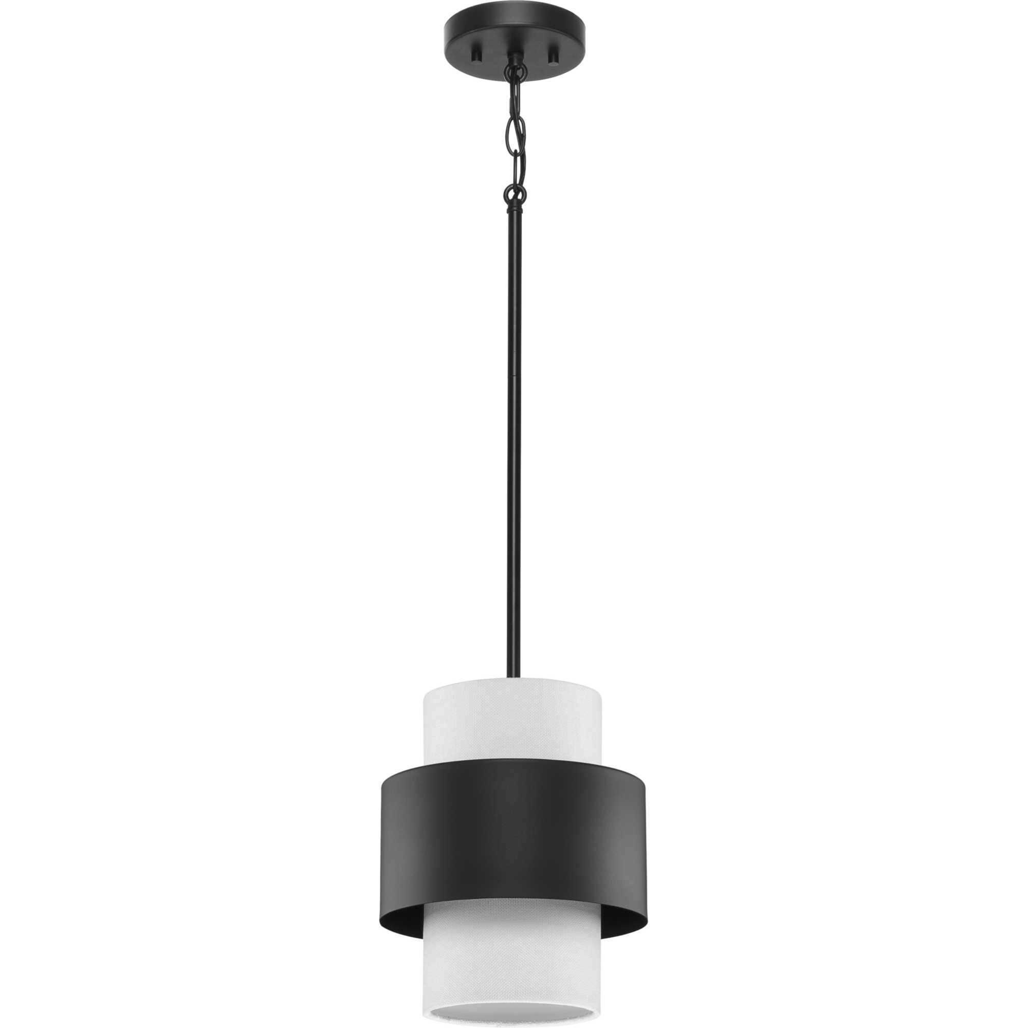 Silva 1 Light 9.5 inch Matte Black Pendant Ceiling Light, Design Series