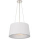 Barbara Barry Halo 2 Light 19 inch Matte White Hanging Shade Ceiling Light, Small