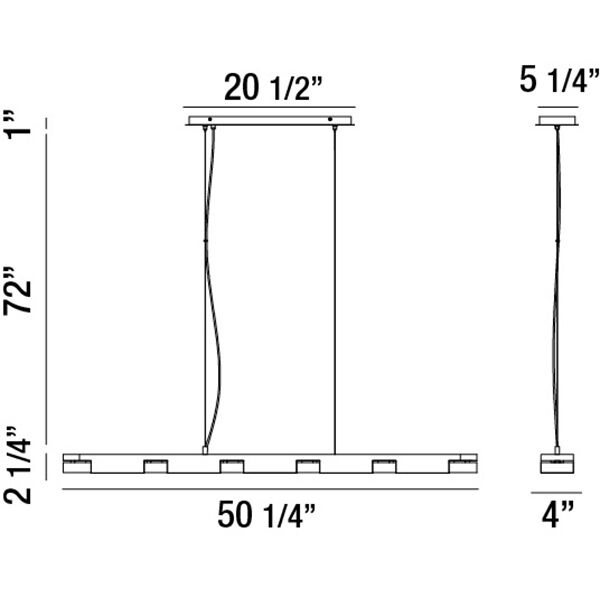 Acura LED 4 inch White Pendant Ceiling Light