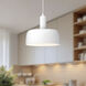 Alora Mood Adriano 1 Light 10.63 inch White Pendant Ceiling Light