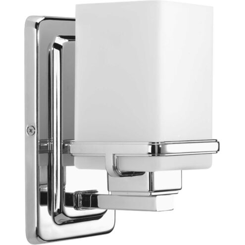 Metric 1 Light 5 inch Polished Chrome Bath Vanity Wall Light, Design Series