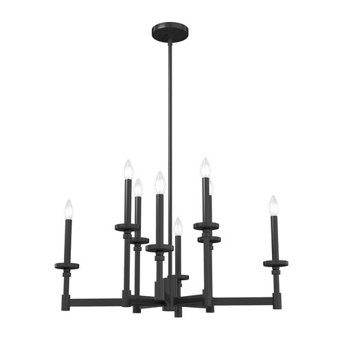 Briargrove 8 Light 30 inch Matte Black Chandelier Ceiling Light