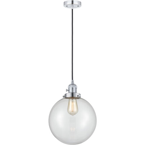 Franklin Restoration Beacon LED 10 inch Polished Chrome Mini Pendant Ceiling Light in Clear