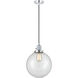 Franklin Restoration Beacon LED 10 inch Polished Chrome Mini Pendant Ceiling Light in Clear