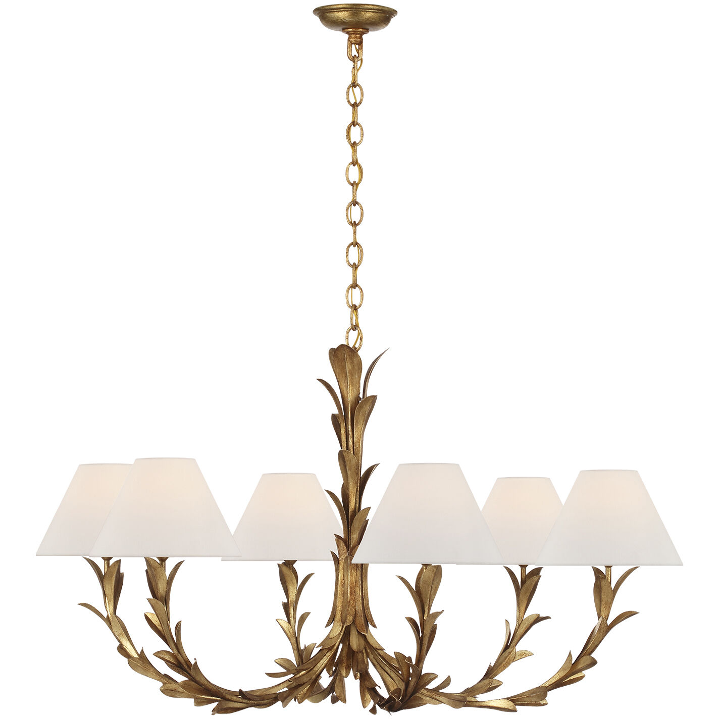 Chapman & Myers Provenz LED 42 inch French Gild Chandelier Ceiling Light