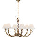 Chapman & Myers Provenz LED 42 inch French Gild Chandelier Ceiling Light