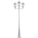 Main Street 3 Light 98 inch White Outdoor Pole Lantern