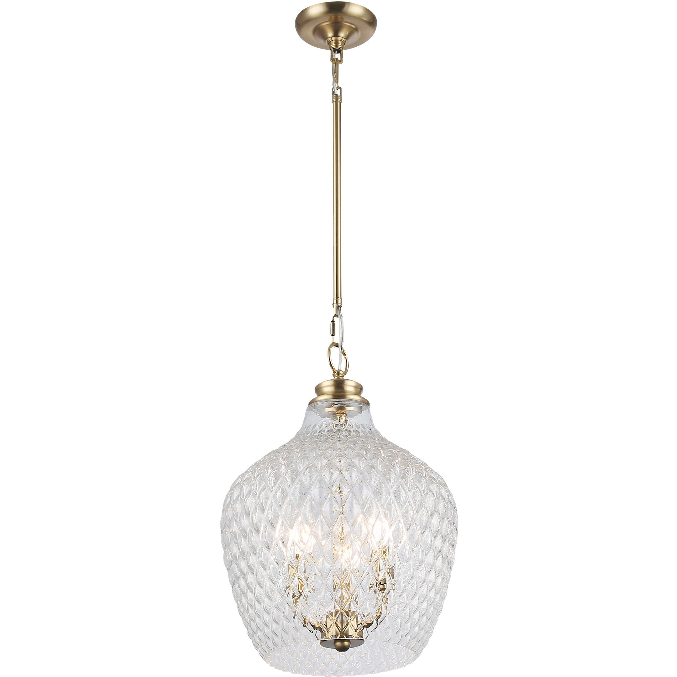 Adeline Pendant Ceiling Light in Modern Brushed Gold