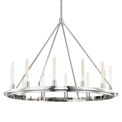 Chambers 12 Light 45 inch Polished Nickel Pendant Ceiling Light