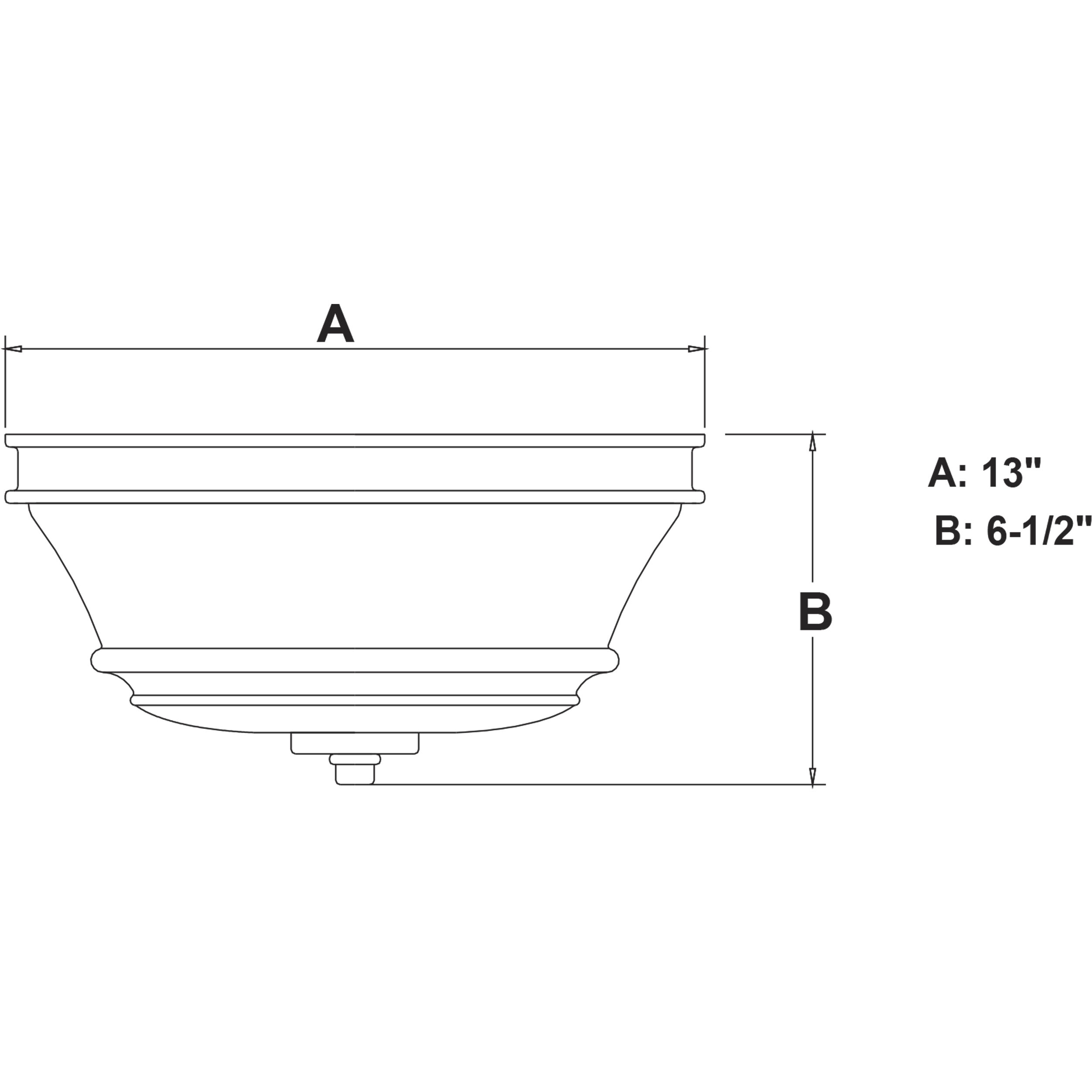Toledo LED 13 inch Matte Black Flush Mount Ceiling Light