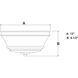 Toledo LED 13 inch Matte Black Flush Mount Ceiling Light