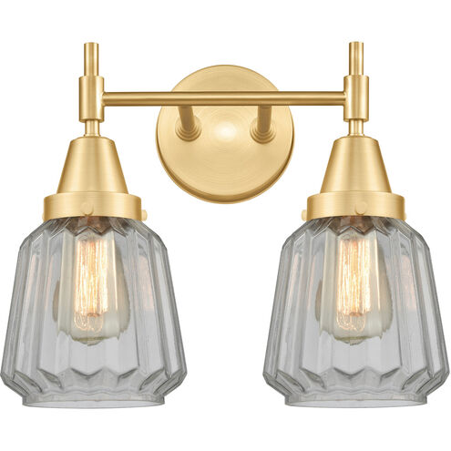 Caden 2 Light 15 inch Satin Gold Bath Vanity Light Wall Light