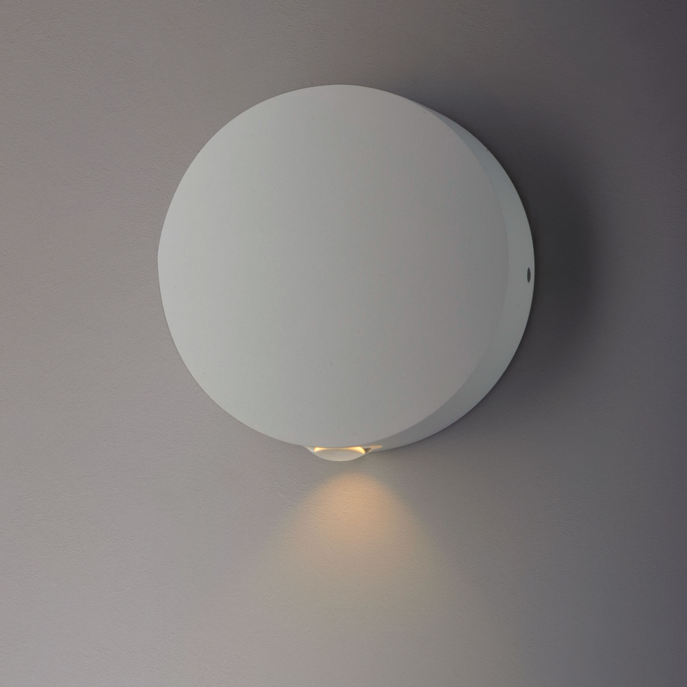 Alumilux Glint LED 5 inch White Outdoor Wall Sconce