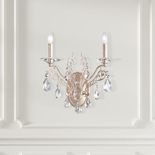 Filigrae 2 Light 10 inch Antique Silver Wall Sconce Wall Light in Filigrae Spectra