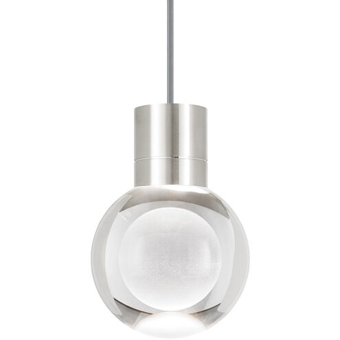 Sean Lavin Mina LED 5 inch Satin Nickel Pendant Ceiling Light in Gray Cord, LED 90 CRI 2200K-3000K, 1, Integrated LED