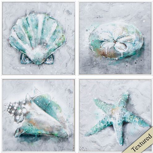 Waterside Collection 12 X 12 inch Non-Glass Framed Art