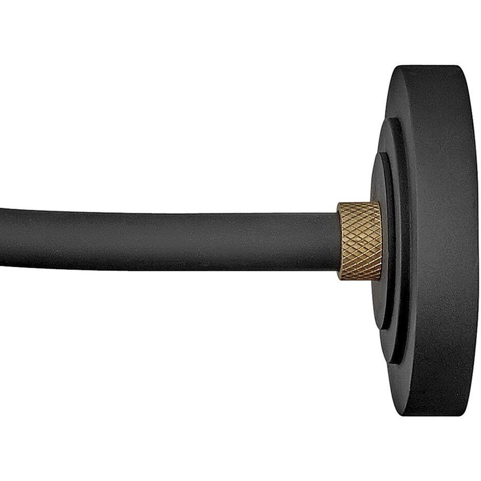 Foundry Classic Outdoor Barn Light in Textured Black, Gooseneck