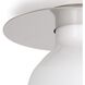 Mixer 1 Light 11 inch Polished Nickel Flush Mount Ceiling Light